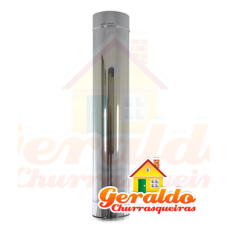 TUBO PARA CHAMINÉ AÇO INOX 304 09" X 1,20MT